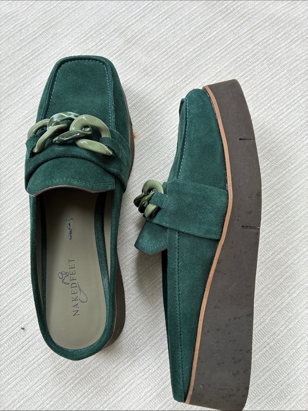 Naked feet Mules
